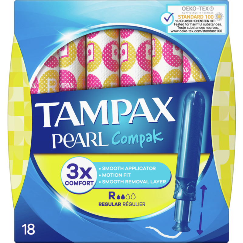 Een afbeelding van Tampax Tampons compak pearl regular