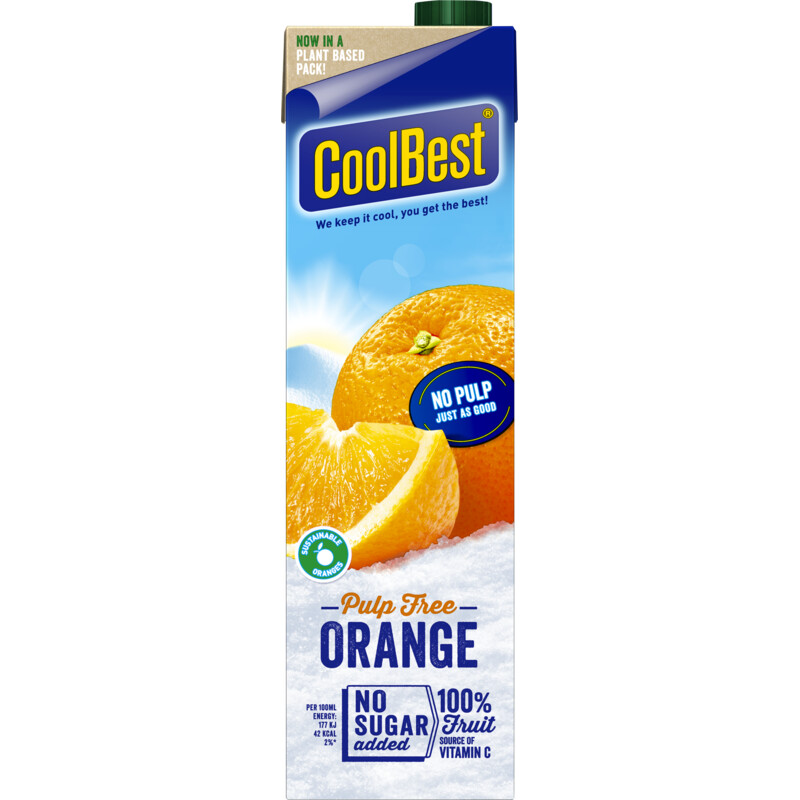 Een afbeelding van CoolBest Premium orange zonder vruchtvlees