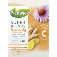 Een afbeelding van Pickwick Herbal super blends immunity kruidenthee