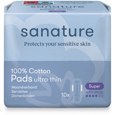 pdp-image-Sanature Katoenen maandverband super