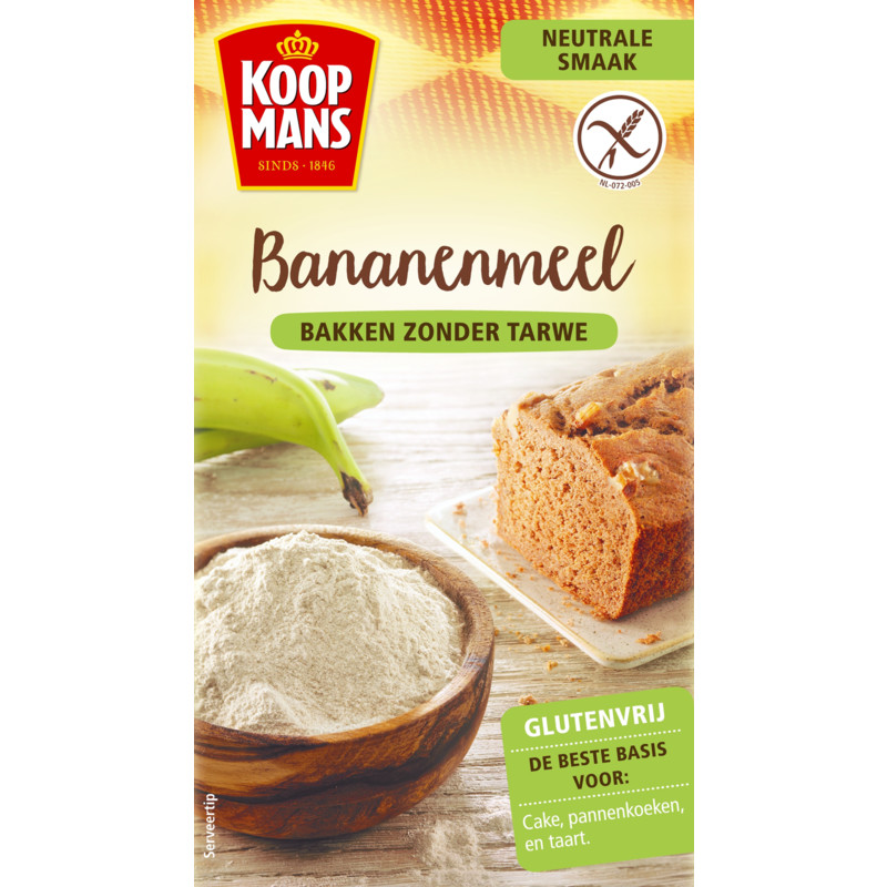 Een afbeelding van Koopmans Bananenmeel Glutenvrij