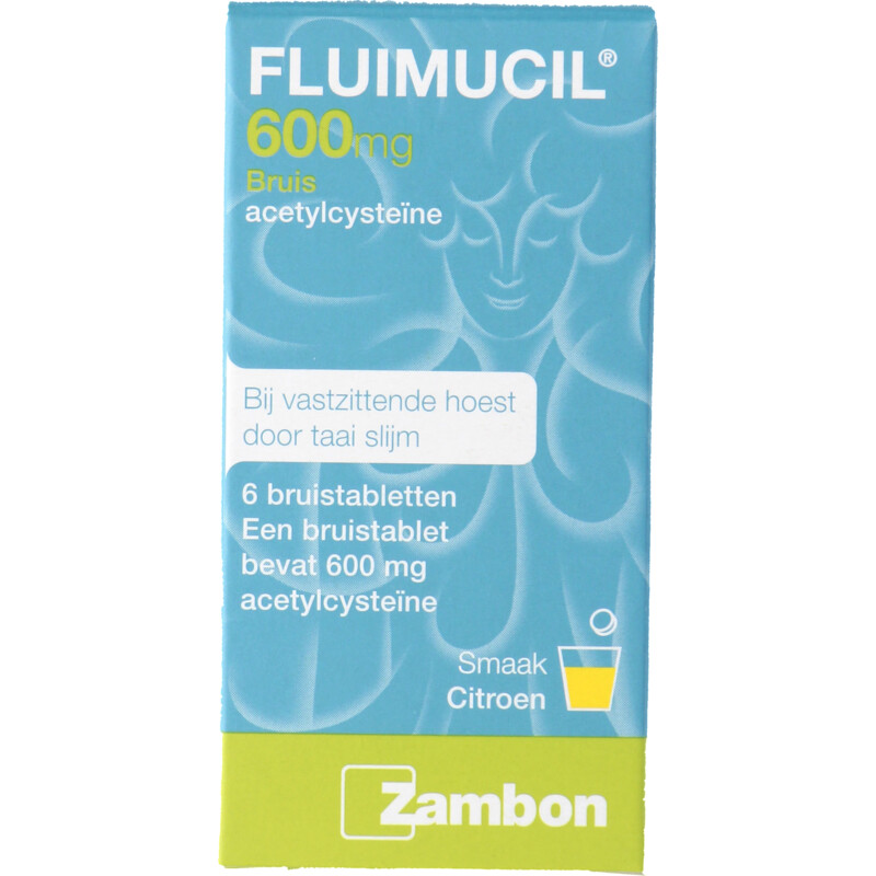 Een afbeelding van Fluimucil 600mg bruistablet