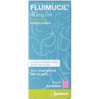 Een afbeelding van Fluimucil Drank forte 40 mg/ml hoestdrank