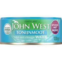 Een afbeelding van John West Tonijnmoot met een vleugje water
