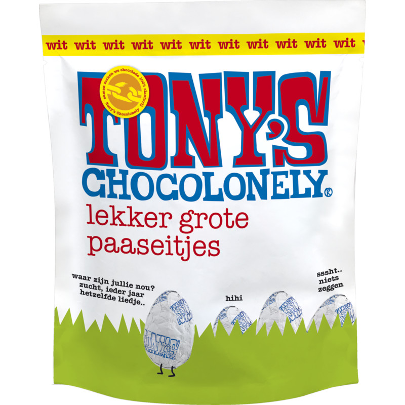 Burger kabel Trillen Tony's Chocolonely Paaseitjes wit bestellen | Albert Heijn