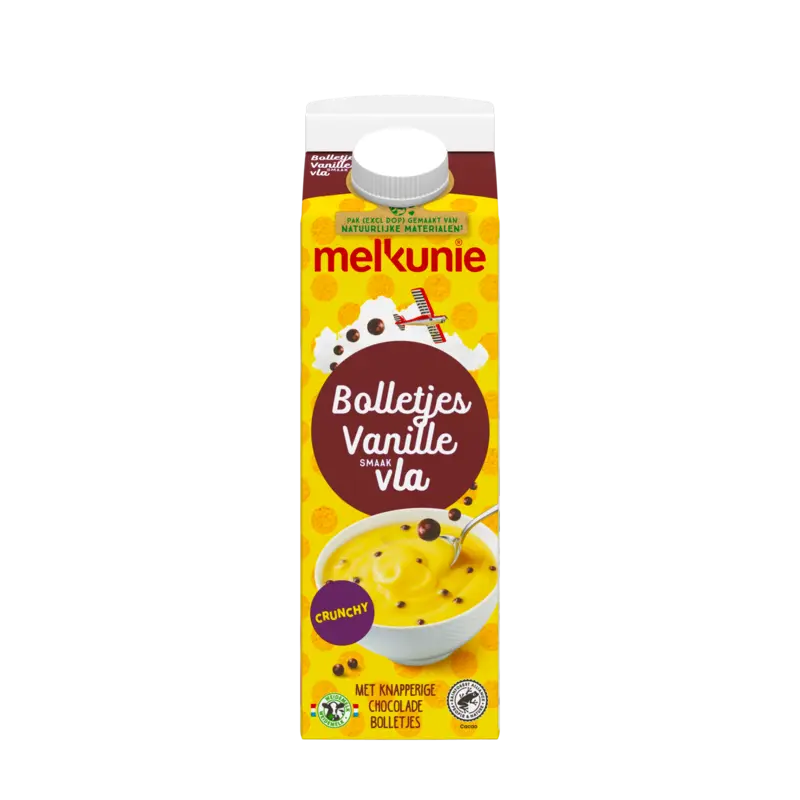 Bolletjesvla vanillesmaak met crunch