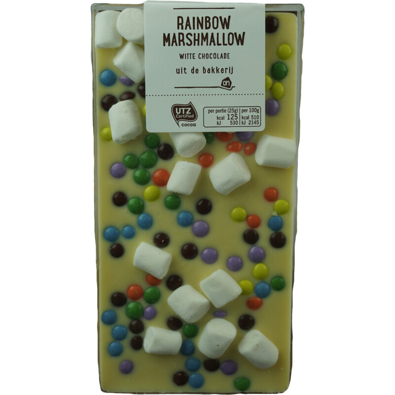 AH Witte chocolade rainbow marshmallow reserveren | Albert Heijn