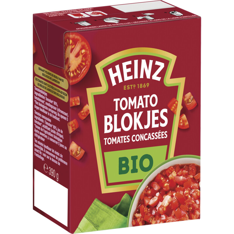 Een afbeelding van Heinz Tomato blokjes biologisch