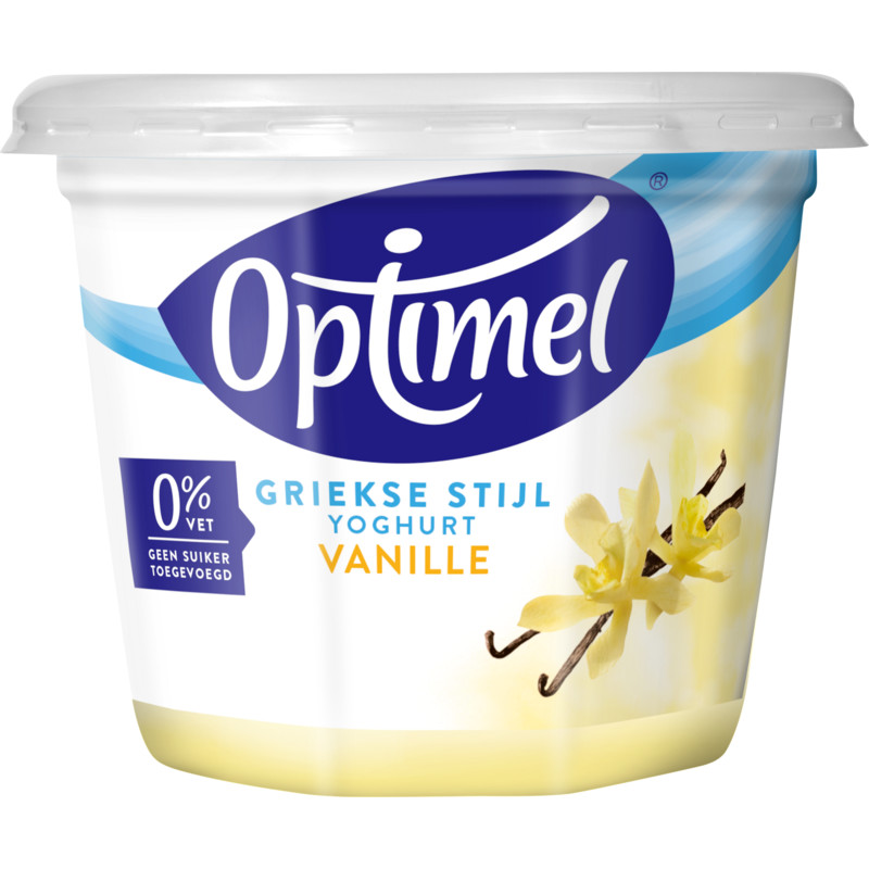 Een afbeelding van Optimel Magere Griekse stijl yoghurt vanille