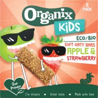 Een afbeelding van Organix Kids fruitreep haver appel aardbei
