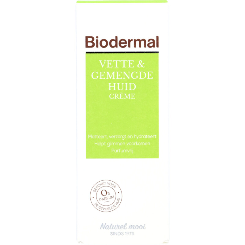 Dagelijks plak troosten Biodermal Vette & gemengde huid crème bestellen | Albert Heijn