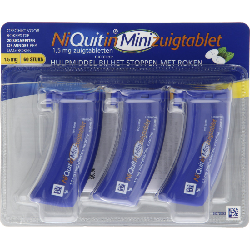 Een afbeelding van Niquitin Minizuigtabletten 1.5mg stoppen roken