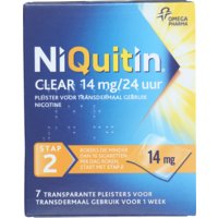 Een afbeelding van Niquitin Clear pleisters 14 mg stoppen met roken