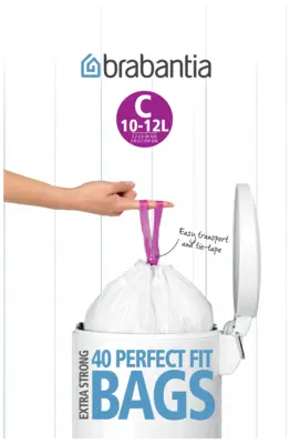 pdp-image-Brabantia Afvalzak 12 liter met smartfix-sluiting