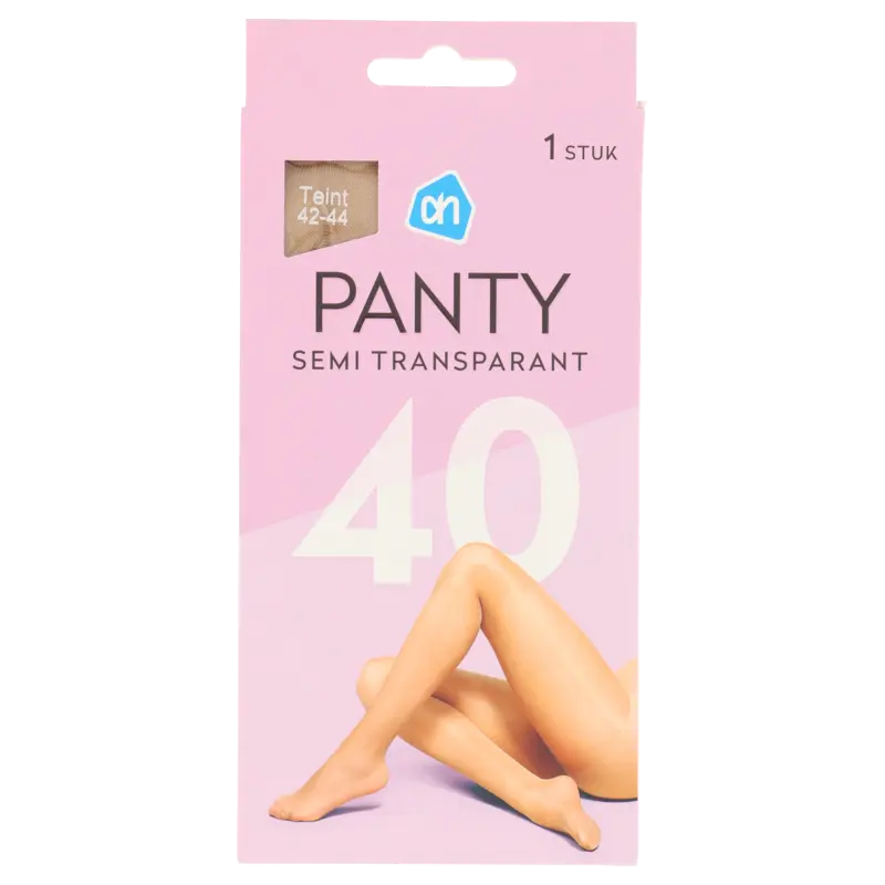 Panty semi transparant teint maat 42-44