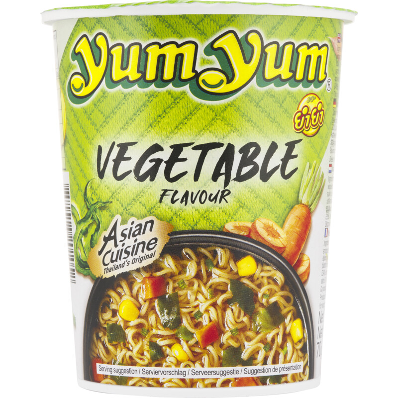 Een afbeelding van Yum Yum Vegetable flavour instant noodles
