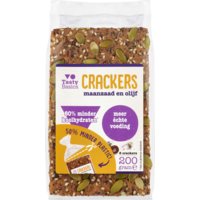 Een afbeelding van Tasty Basics Crackers maanzaad en olijf