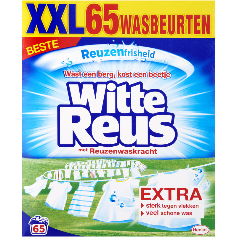Een afbeelding van Witte Reus Waspoeder wasmiddel wit