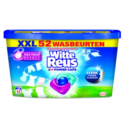 pdp-image-Witte Reus White 3+1 power wasmiddel capsules wit