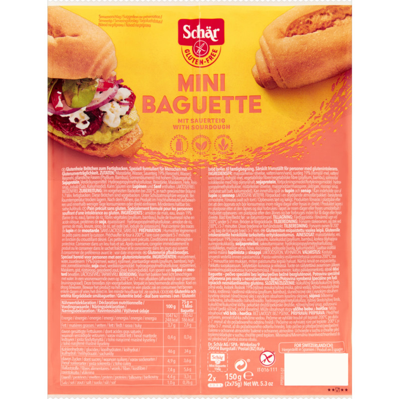 Een afbeelding van Schär Mini baguette glutenvrij