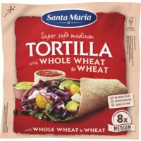 Een afbeelding van Santa Maria Tortilla wraps tarwe & volkorentarwe M