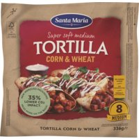 Een afbeelding van Santa Maria Tortilla wraps corn & wheat medium