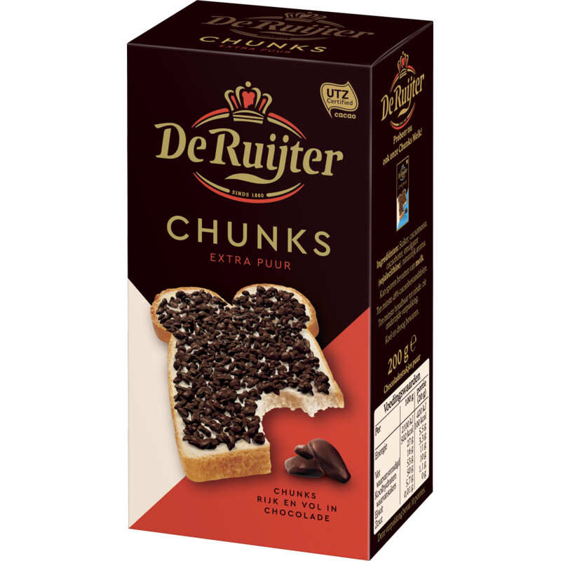Een afbeelding van De Ruijter Chunks extra puur
