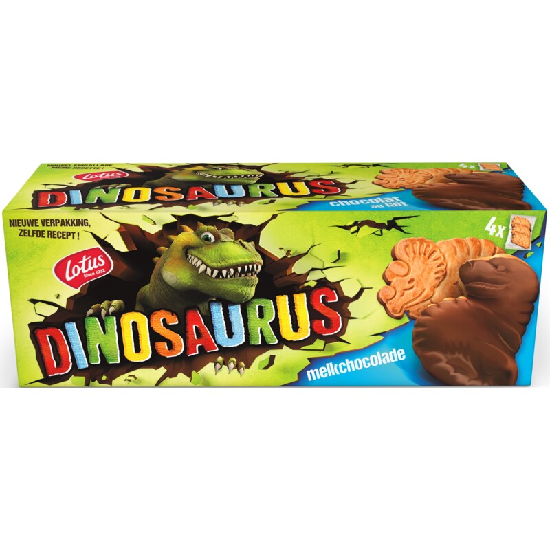 Een afbeelding van Lotus Dinosaurus melkchocolade bel