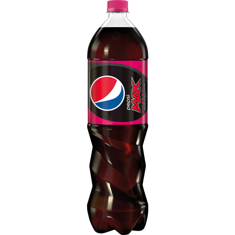 Een afbeelding van Pepsi Max cola cherry fles