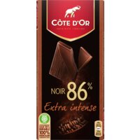 Een afbeelding van Côte d'Or Chocolade reep extra intense puur 86%