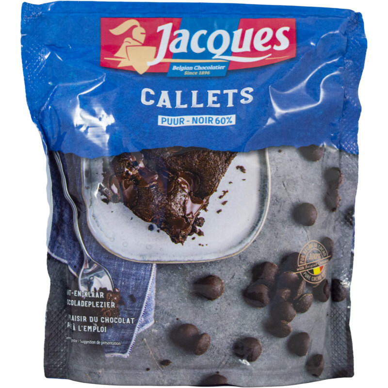 Een afbeelding van Jacques Dessert callets chocolat BEL