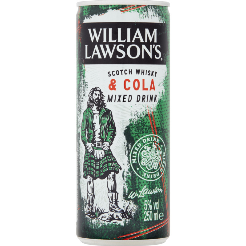 Een afbeelding van William Lawson's Whisky met cola