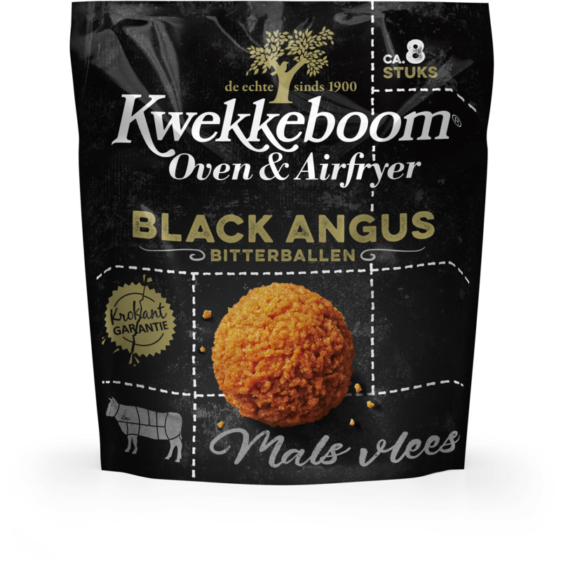 Een afbeelding van Kwekkeboom Oven & airfryer black angus bitterballen