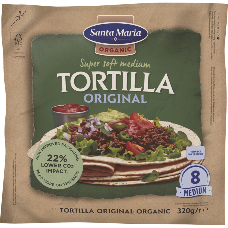 Santa Maria Biologisch tortilla wraps