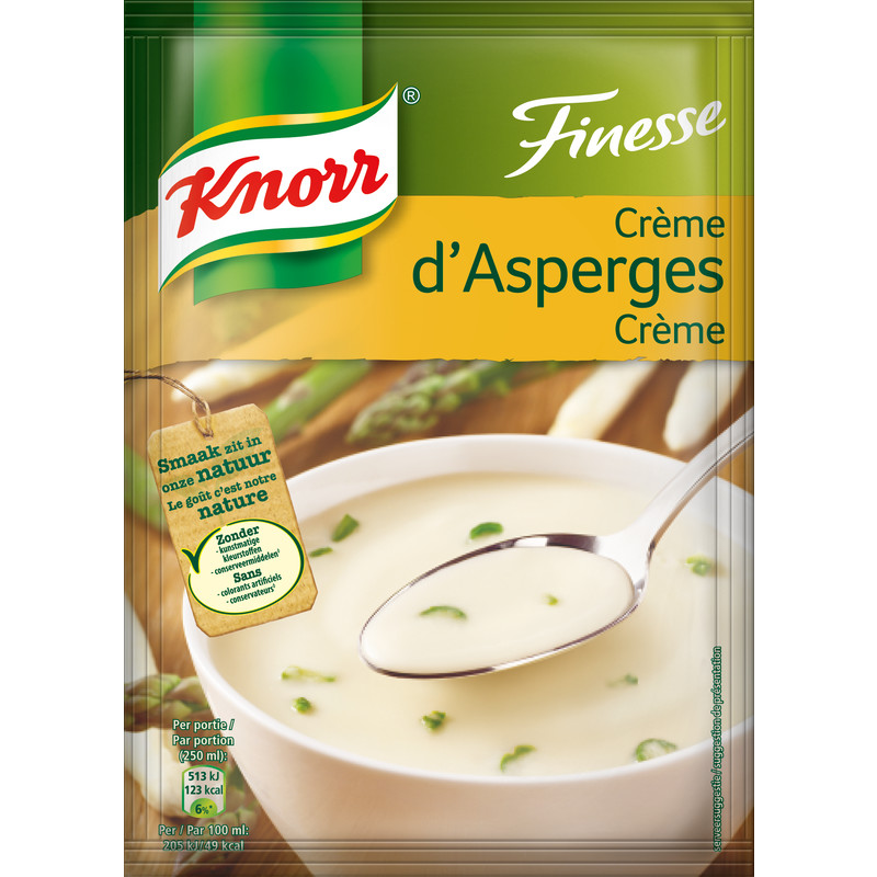 Een afbeelding van Knorr Finesse aspergecrèmesoep BEL