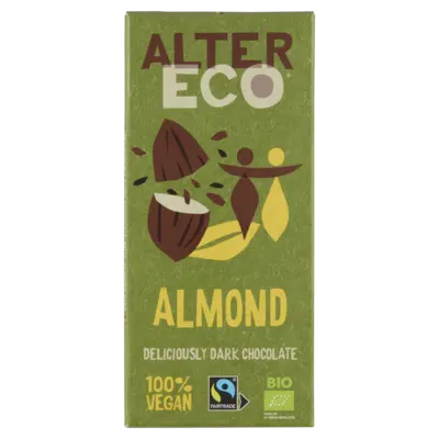 pdp-image-Alter Eco Almond dark chocolate vegan