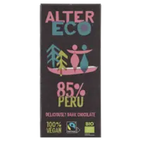 Alter Eco 85% peru dark chocolate vegan