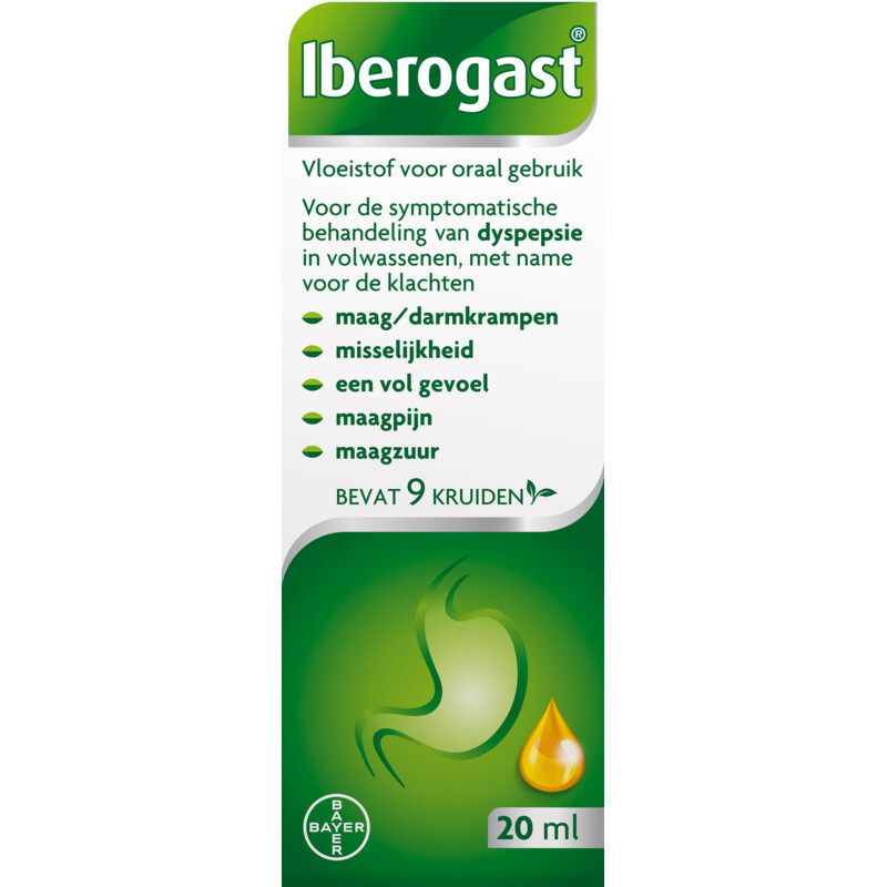 Iberogast Druppels bij Prikkelbare Maag en Darmklachten