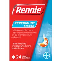 Afbeelding van Rennie Pepermunt smaak kauwtabletten