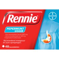 Een afbeelding van Rennie Pepermunt smaak kauwtabletten