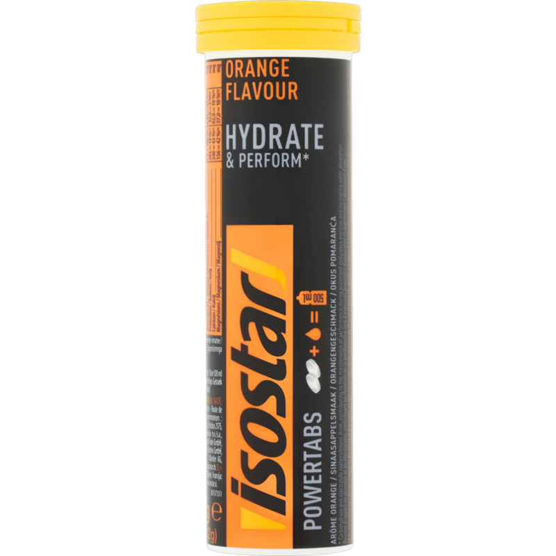 Een afbeelding van Isostar Powertabs fast hydration orange