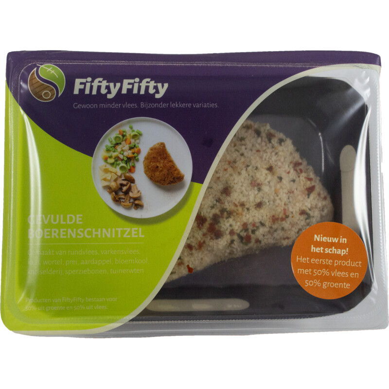 Een afbeelding van FiftyFifty Gevulde Boerenschnitzel
