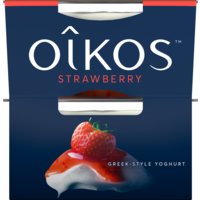 Een afbeelding van Oikos Griekse stijl yoghurt aardbei