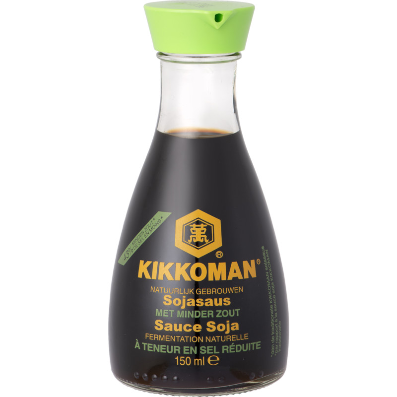 Een afbeelding van Kikkoman Soy sauce minder zout