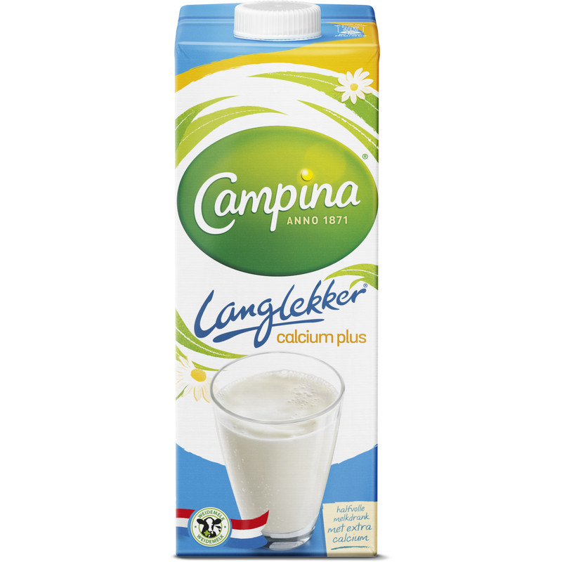 Een afbeelding van Campina Langlekker halfvolle melk calcium plus