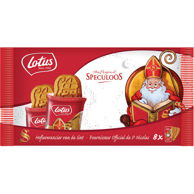 Een afbeelding van Lotus Biscoff Speculoos sintkoekjes bel
