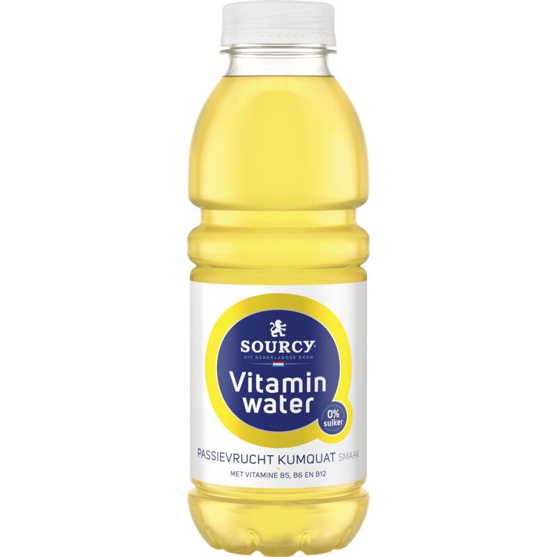 Een afbeelding van Sourcy Vitaminwater passievrucht kumquat