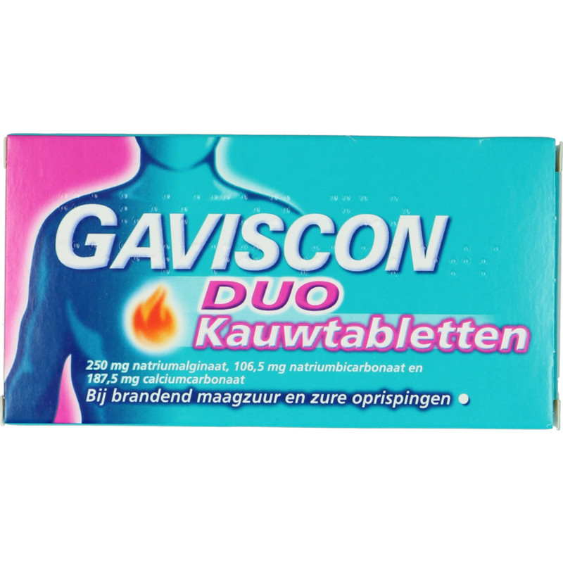 Een afbeelding van Gaviscon Duo kauwtabletten