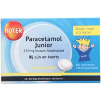 Een afbeelding van Roter Paracetamol junior 250 mg smelttabletten
