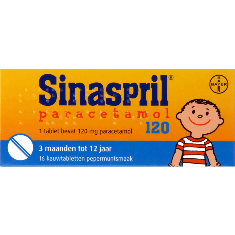 Een afbeelding van Sinaspril Paracetamol 120 mg